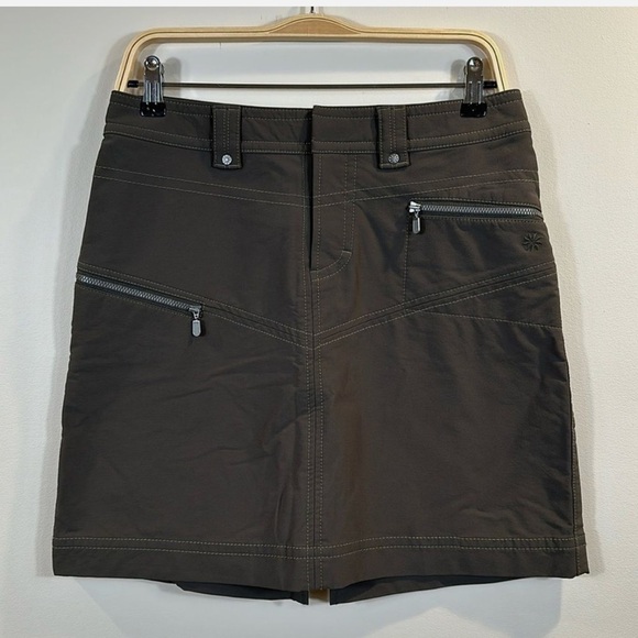 Athleta Dresses & Skirts - Athleta Tear Away B4 You Play Olive Green Skirt Size Medium